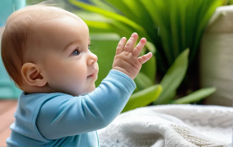 기후변화 시민 관측의 효과적인 네트워킹 - **Prompt:** A heartwarming scene featuring a curious baby, approximately 10 months old, sitting comf...