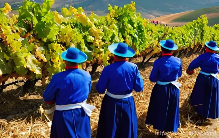 기후변화 시민 관측 참여의 문화적 맥락 - **Prompt 1: "A vibrant outdoor scene depicting a traditional Spanish harvest festival, such as a 'Fi...
