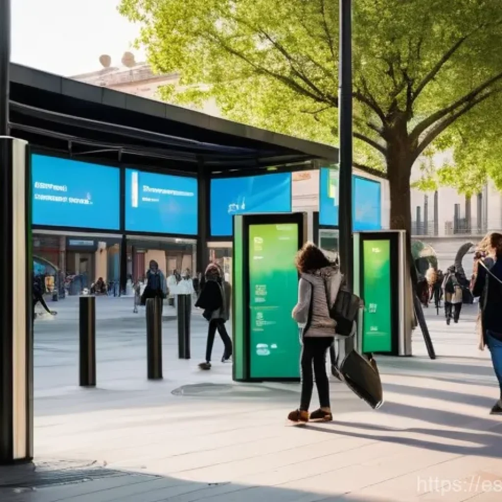 기후변화 관측을 위한 지속 가능한 접근 - **Urban Air Quality Monitoring in a Lively City Square**
"A vibrant, bustling city square in a S...
