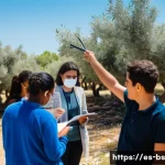 Home 21 기후변화 관측 참여의 교육적 활용 - A diverse group of Spanish-speaking students and community members actively participating in a clima...