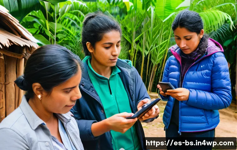 기후변화 시민 관측 참여를 위한 도전과제 - A diverse group of Latin American community members participating in an outdoor climate observation ...